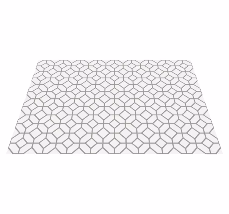 Honeycomb Arrangement tile vinyl rug - TenStickers
