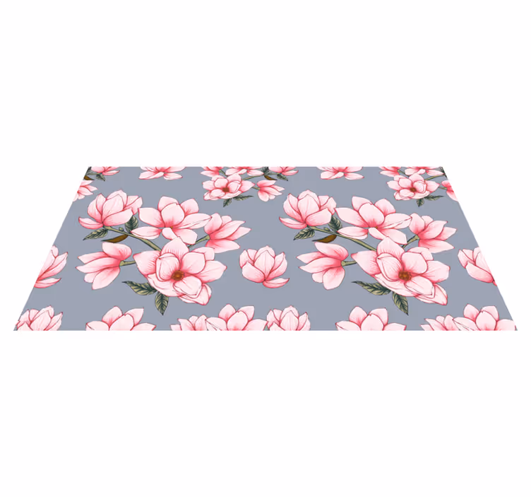 Tree beautiful magnolia  floral rug - TenStickers