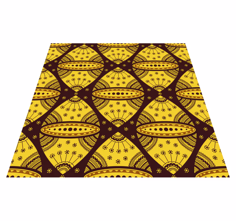 Mandala vinyl rug inspired by symmetry - TenStickers