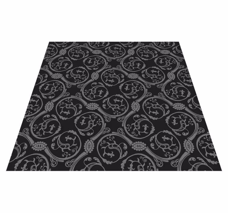 Ornate Mandala Pattern mandala vinyl rug - TenStickers