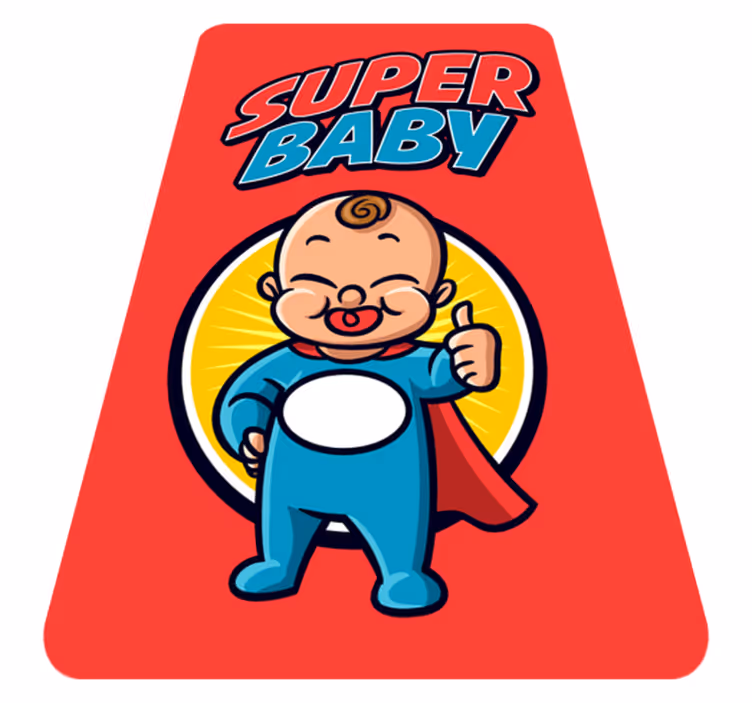 Superhero Infant Theme nursery vinyl rugs - TenStickers