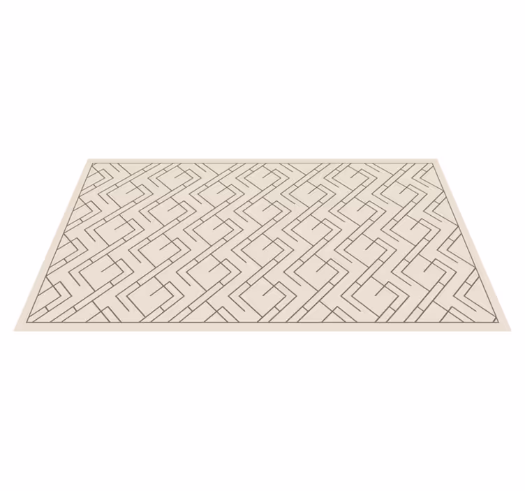Mid-century style Design modern rug - TenStickers
