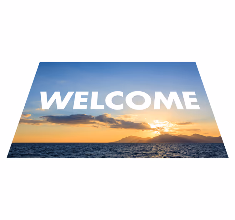 Twilight Greeting Entry entrance hall vinyl rug - TenStickers