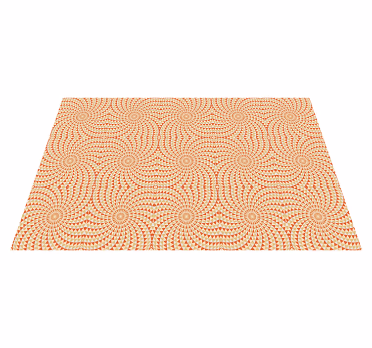 Mandala Pattern Detail mandala vinyl rug - TenStickers