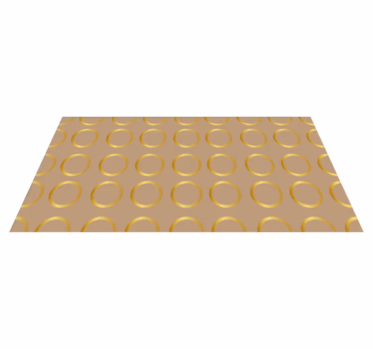 Geometric Circular Pattern stripes vinyl carpet - TenStickers