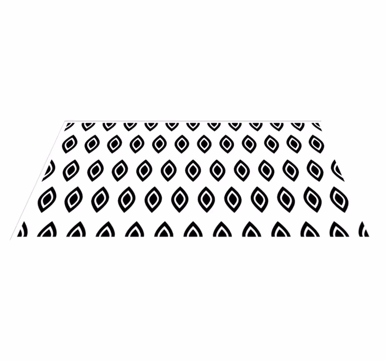 Geometric eye motif geometric vinyl rug - TenStickers