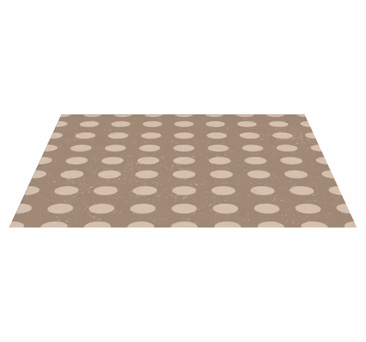 Neutral Polka Dot Pattern stripes vinyl carpet - TenStickers
