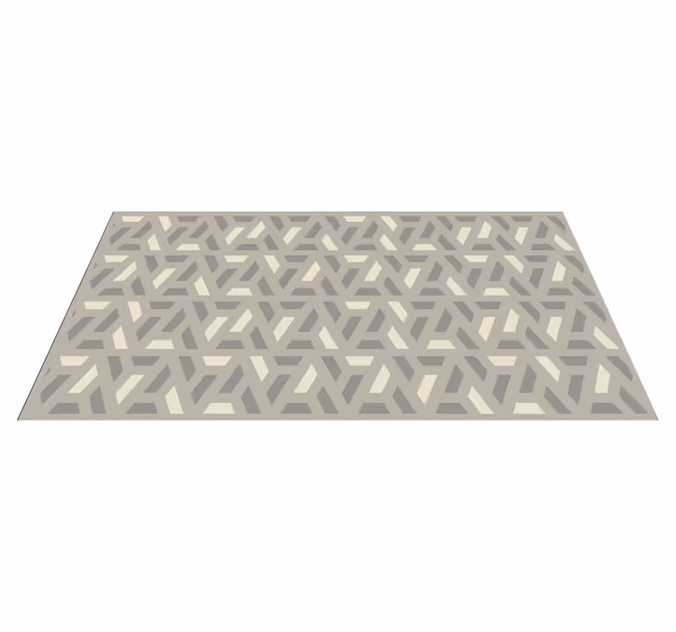 Abstract Herringbone geometric vinyl rugs - TenStickers
