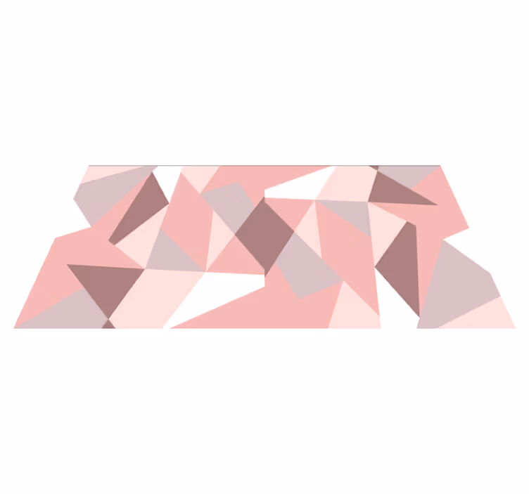 Geometric triangle pattern geometric vinyl rug - TenStickers