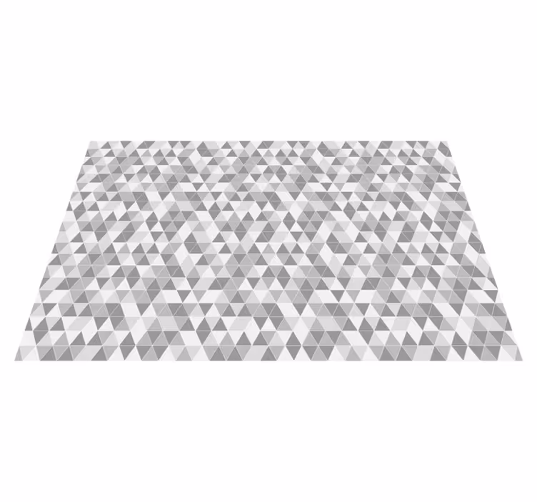 Triangular pattern geometric vinyl rug - TenStickers