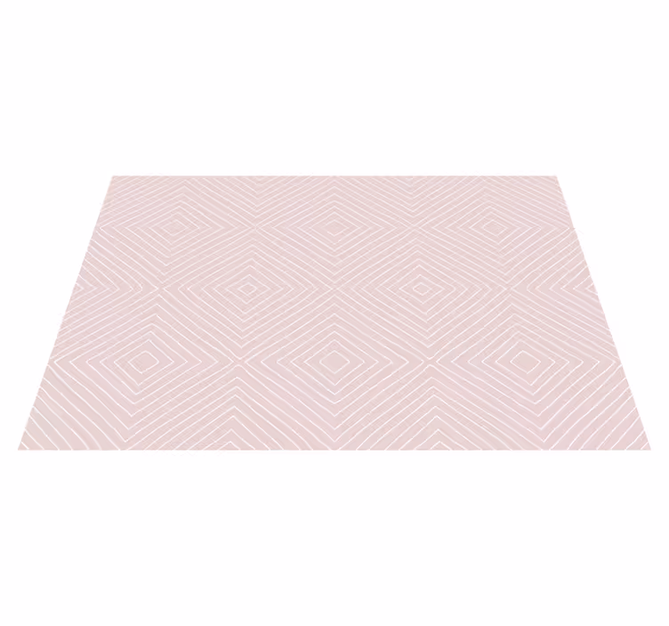 Diagonal Diamonds geometric vinyl rugs - TenStickers