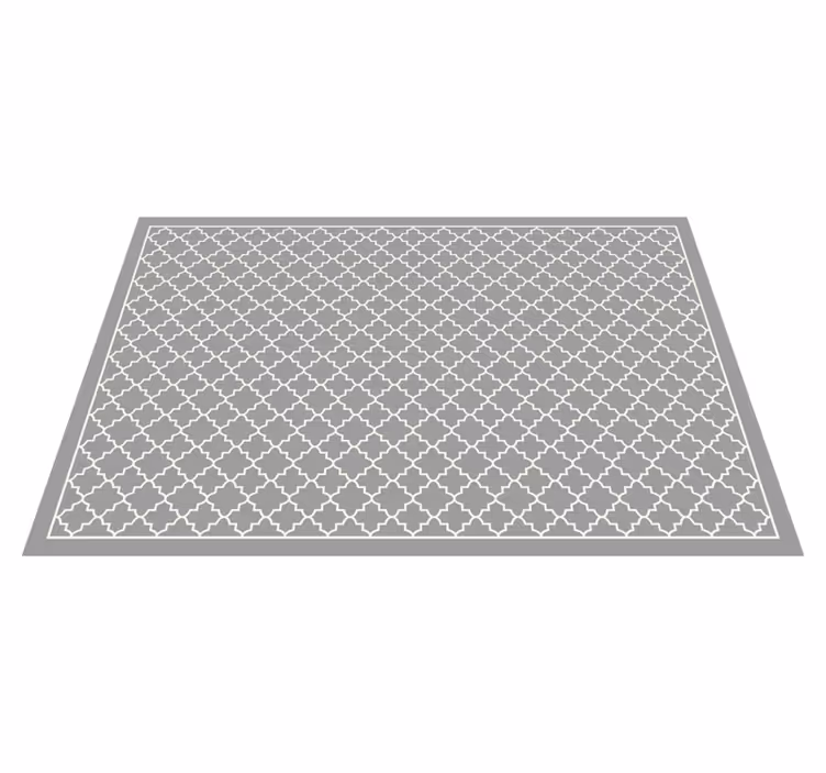 Moroccan Trellis minimal vinyl rug - TenStickers