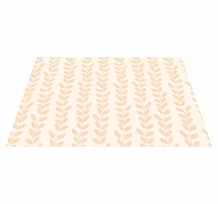 Botanical Pattern vinyl carpet roses - TenStickers