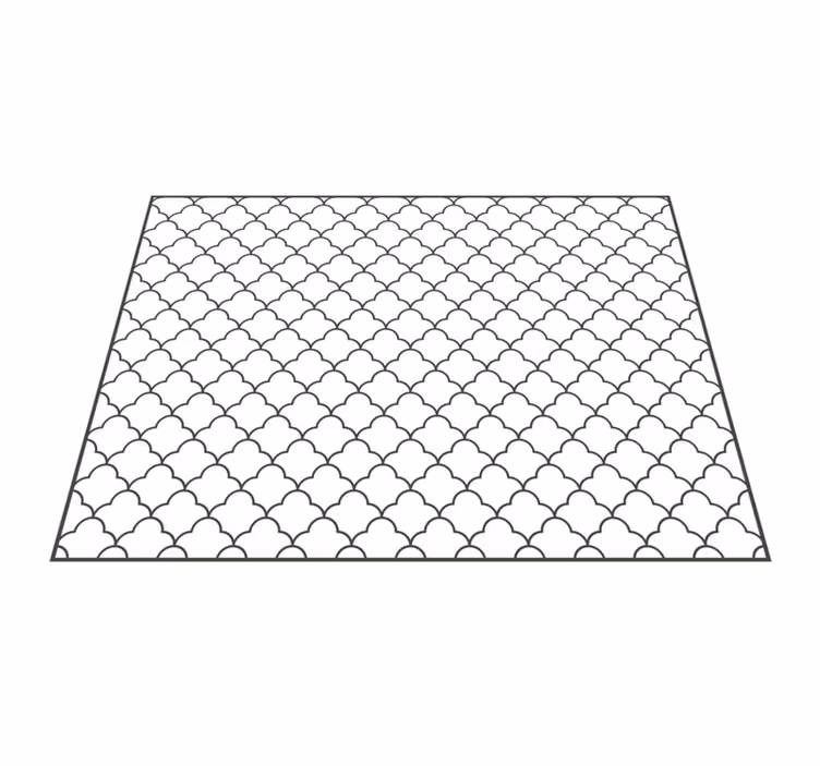 Lattice Pattern Overlay geometric vinyl rugs - TenStickers