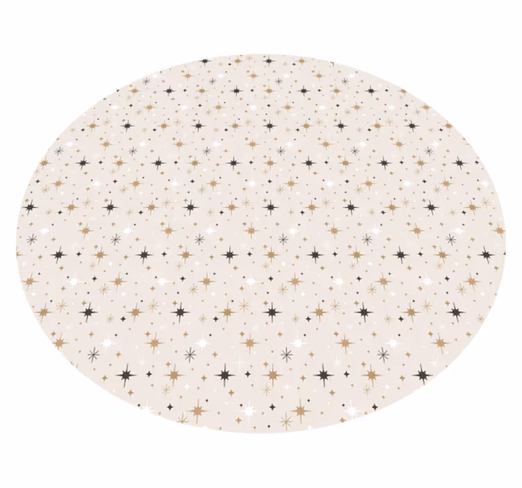 Starry Pattern star vinyl rug - TenStickers