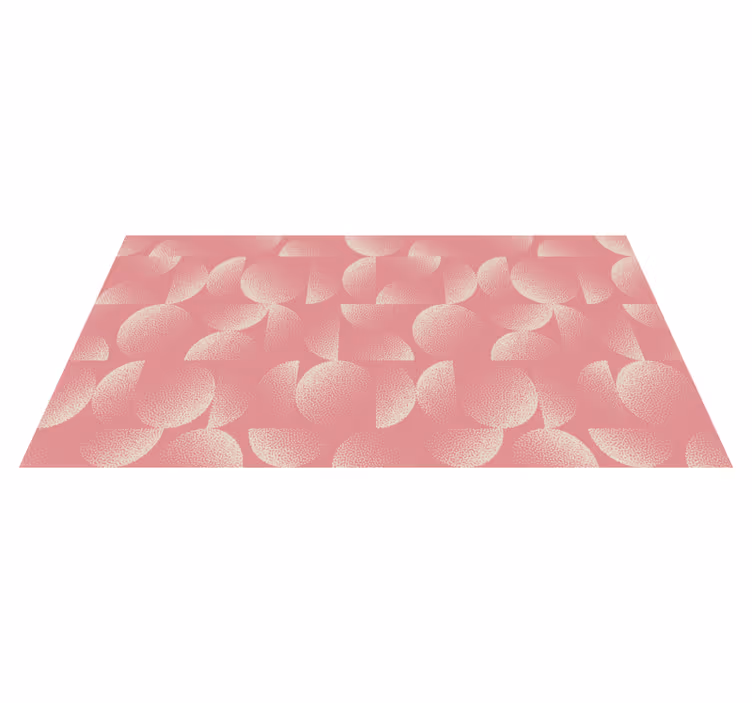 Textured Petals Pattern floral vinyl rug - TenStickers