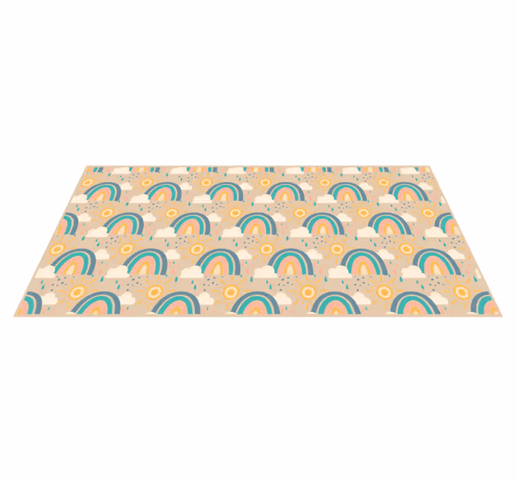 Small Rainbows kids vinyl rug - TenStickers
