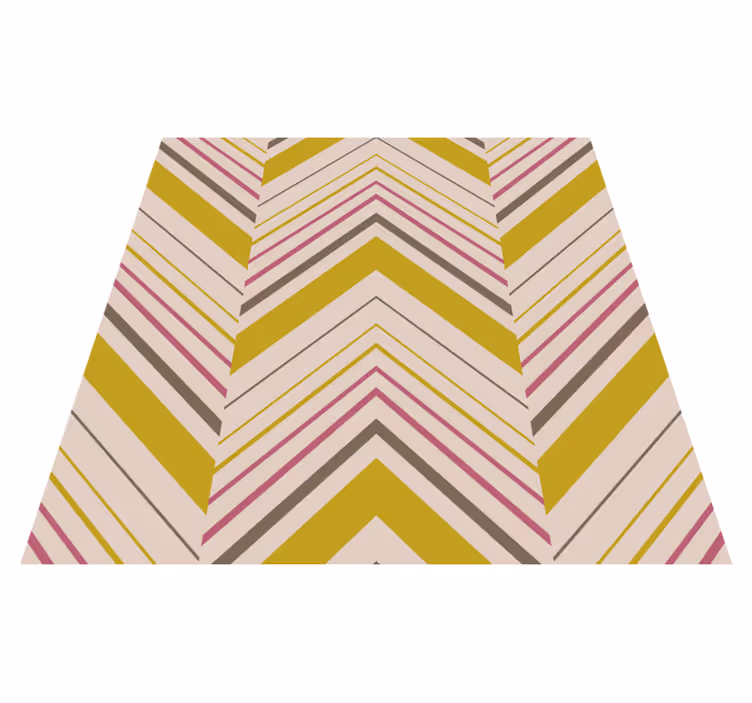 Chevron Stripes stripes vinyl rug - TenStickers