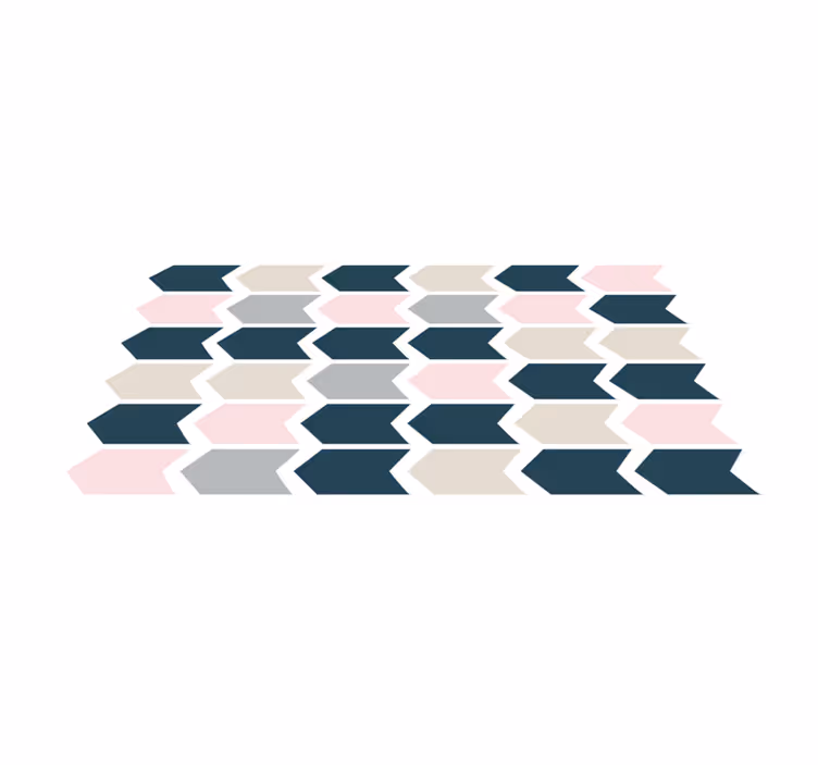 Stylish geometric vinyl rug - TenStickers