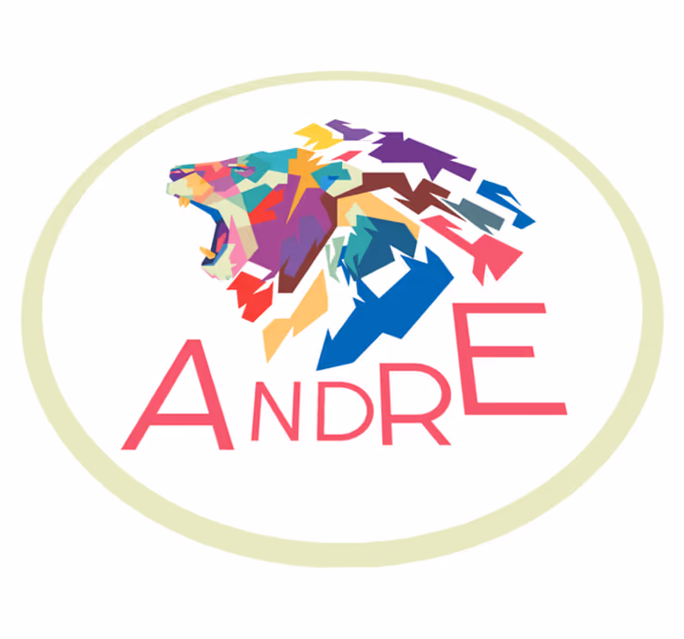 Colorful Lion Personalization custom vinyl rug - TenStickers