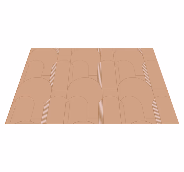 Arch Pattern Surface stripes vinyl rug - TenStickers