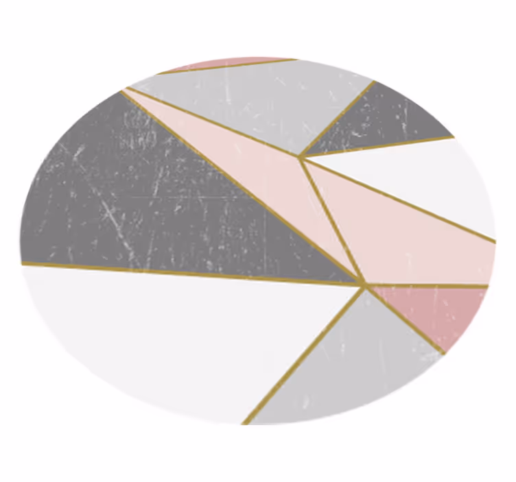 Abstract Marble Forms geometric vinyl rug - TenStickers