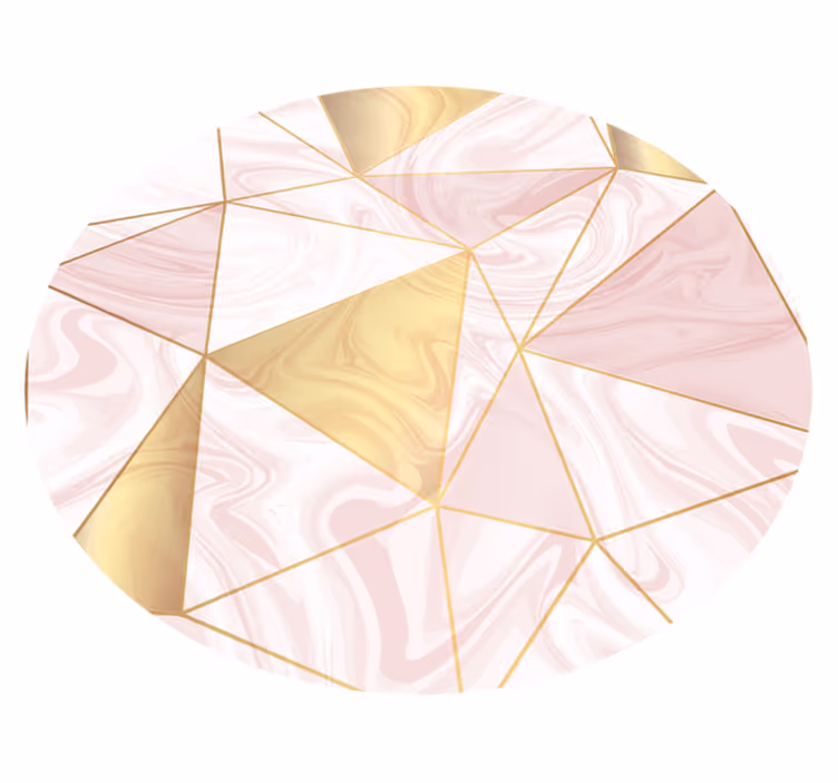 Geometric vinyl rug geometric pastel mosaic - TenStickers