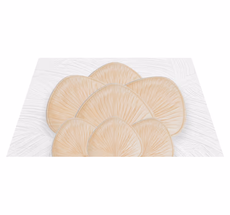 Textured Neutral Petal Shape texture vinyl rug - TenStickers