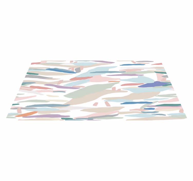 Minimalist Abstract Camouflage minimal vinyl rug - TenStickers
