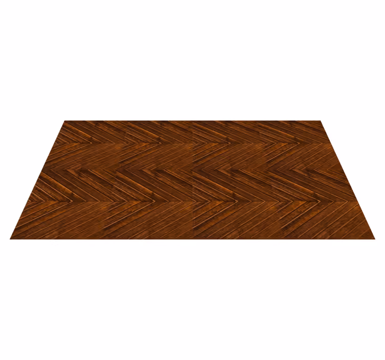 Classic Herringbone Pattern wood effect vinyl rug - TenStickers