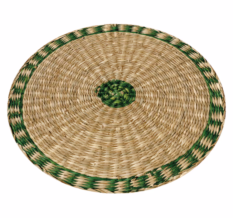 Woven round texture vinyl carpet - TenStickers