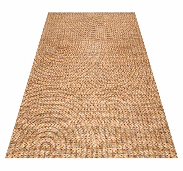 Arched Effect Fabric geometric rugs - TenStickers