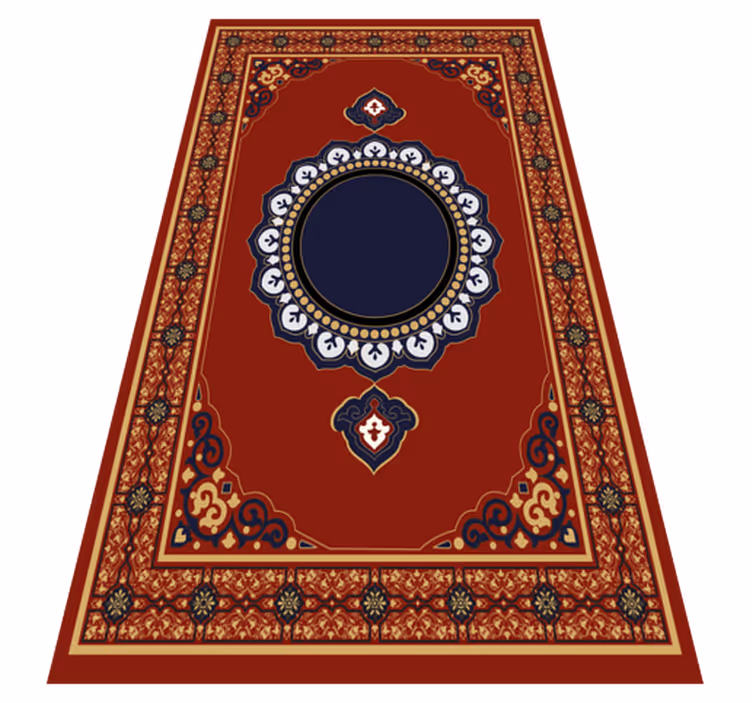 persian style  rectangular vinyl rug - TenStickers
