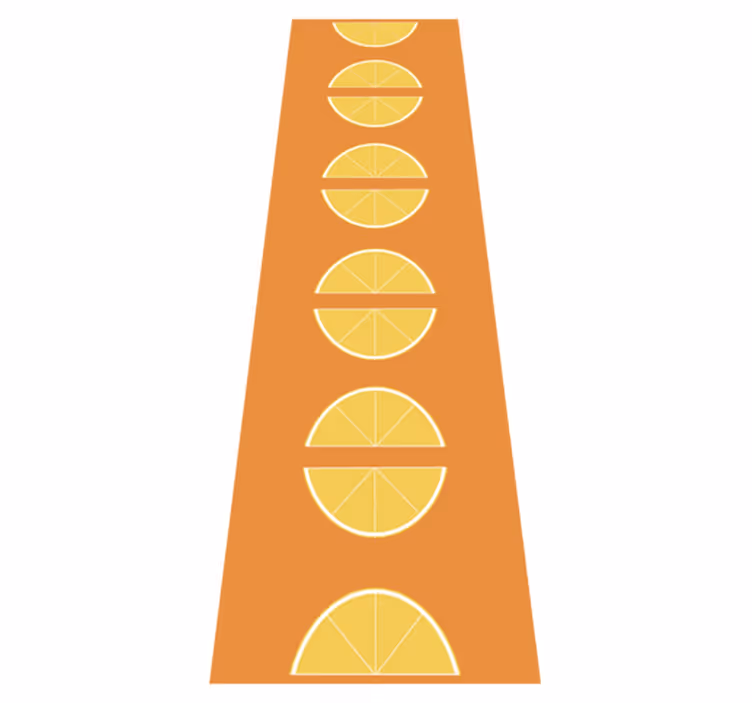 citrus slices kitchen vinyl floor tiles - TenStickers