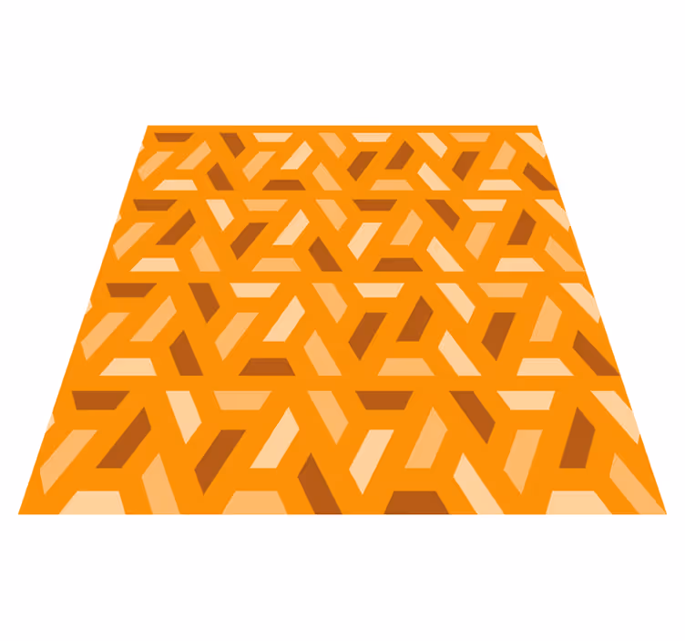 Modern geometric living room vinyl rug - TenStickers