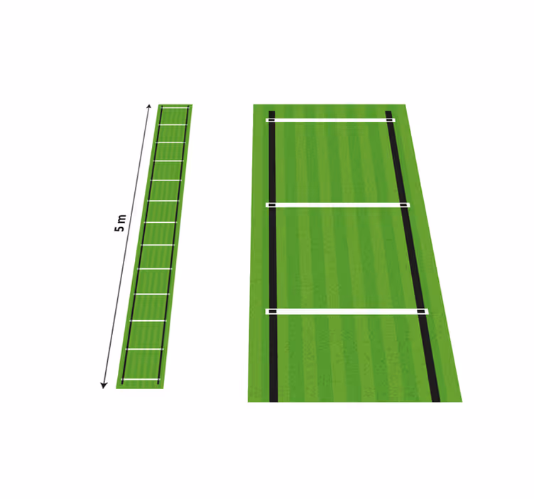 speed training Ladder  5 meters teenage bedroom vinyl rug - TenStickers