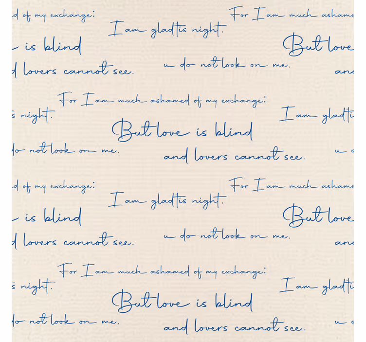 Textile chart letters wallpaper - TenStickers
