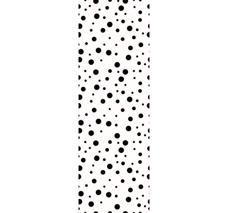 Black Circular Patterns polka dot wallpaper - TenStickers