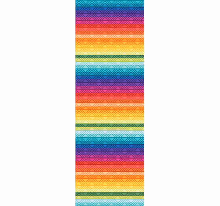 Vibrant Geometric Stripes striped wallpaper - TenStickers