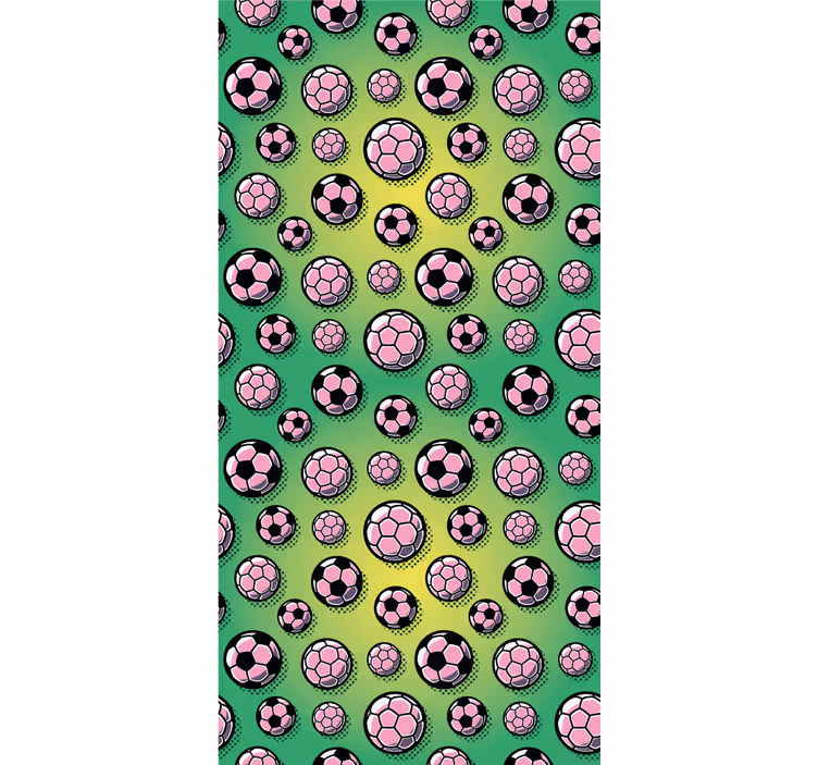 Sporty Ball Pattern personalized wallpaper - TenStickers