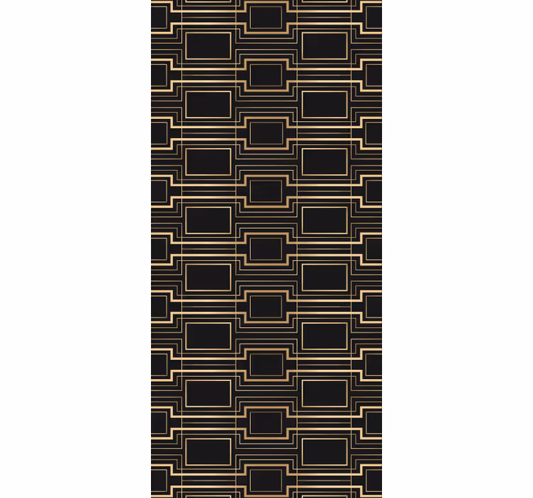 Linear rectangular shapes office wallpaper - TenStickers