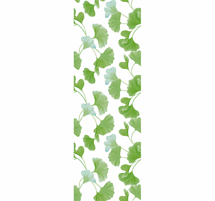 Lush Green Leaves flower wallpaper - TenStickers