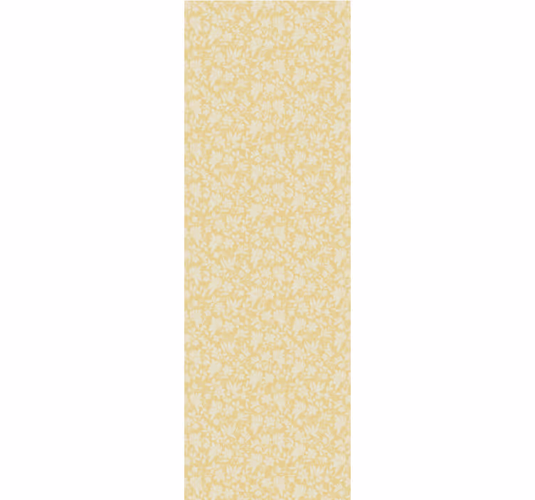 Abstract yellow motif leaf wallpaper - TenStickers