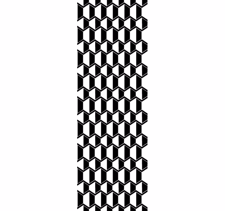 3D Cubic Pattern geometric wallpaper - TenStickers