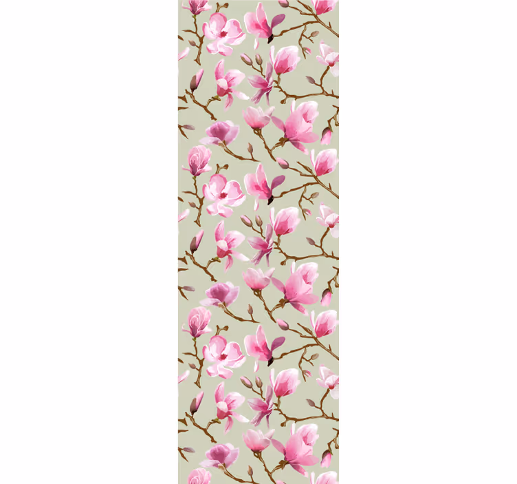 Pink Blossom Branches flower wallpaper - TenStickers