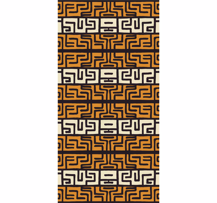 Maze pattern wallpaper abstract - TenStickers