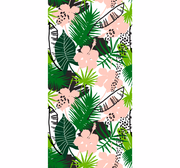 Tropical green delight jungle wallpaper - TenStickers