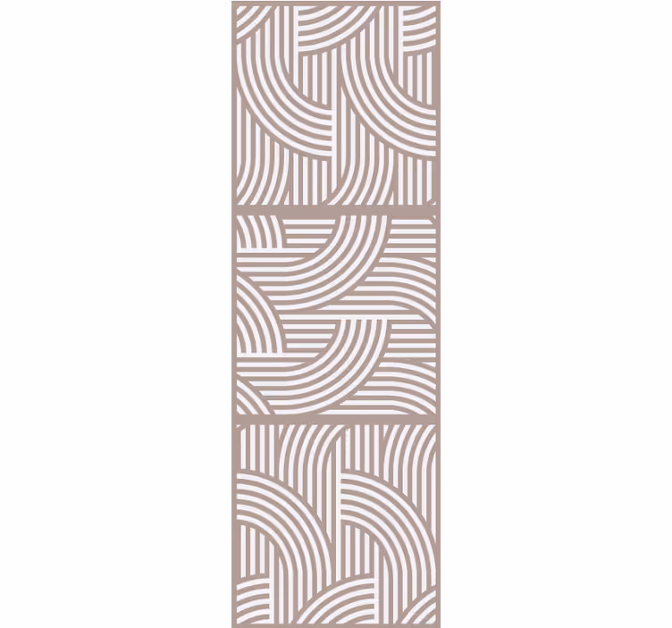 Organis stylish lines living room wallpaper - TenStickers