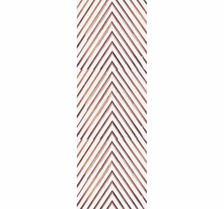 Chevron Line Pattern geometric wallpaper - TenStickers