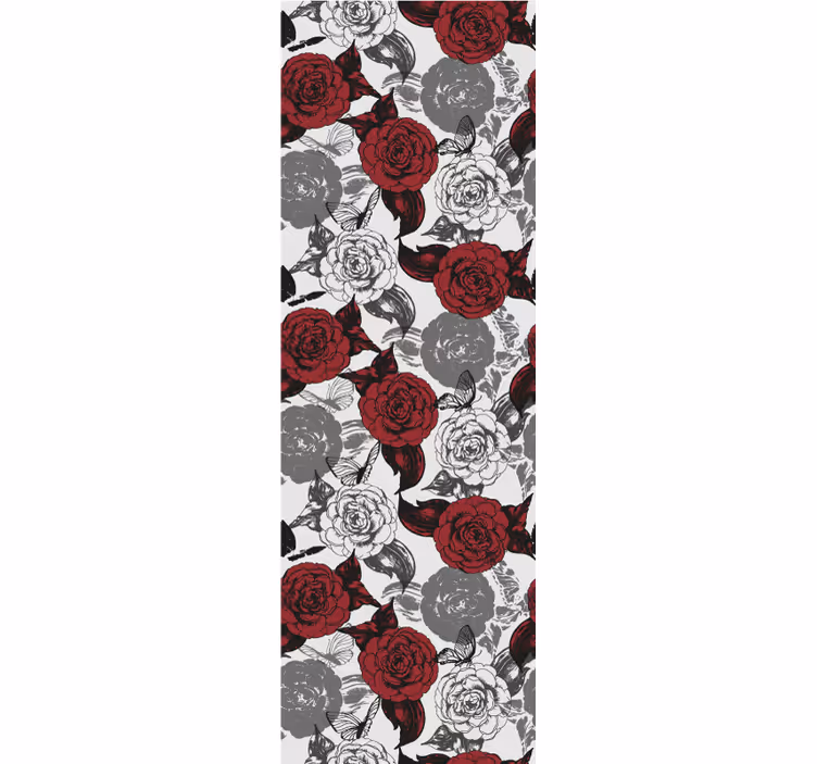 Red Floral Arrangement flower wallpaper - TenStickers